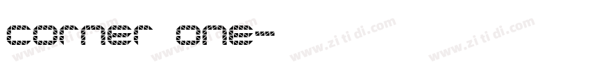 corner one字体转换